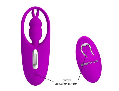 Wibrator króliczek Pretty Love silikonowy 12 funkcji pilot USB - 3