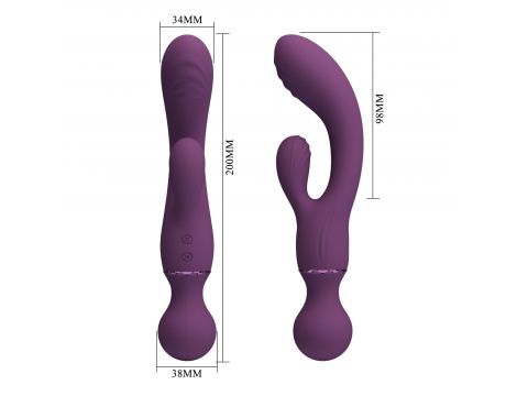 Wibrator króliczek Pretty Love silikonowy USB 20 cm - 6