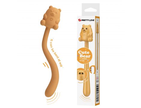 Stymulator łechtaczki Cute Bear Pretty Love 7 wibracji silikonowy USB - 3