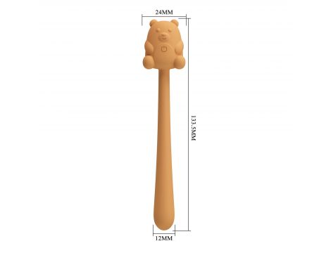 Stymulator łechtaczki Cute Bear Pretty Love 7 wibracji silikonowy USB - 6