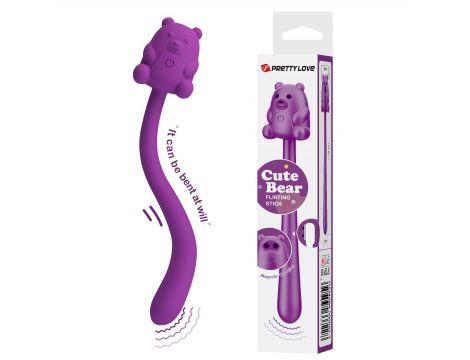 Stymulator łechtaczki Pretty Love Cute Bear silikonowy 7 wibracji USB