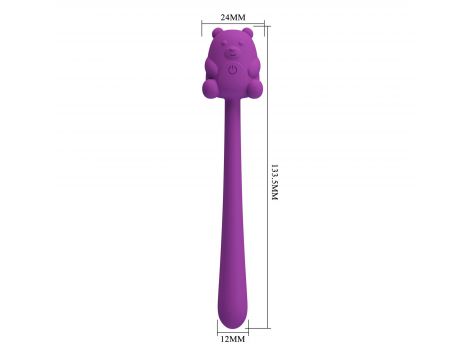 Stymulator łechtaczki Pretty Love Cute Bear silikonowy 7 wibracji USB - 6