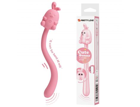 Stymulator łechtaczki Pretty Love Cute Bunny silikonowy USB 7 wibracji - 2