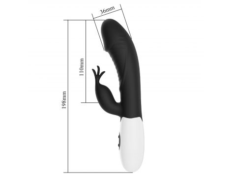 Pretty Love Rasmussen Dual Vibrator (Black Edition) - 5