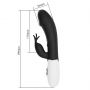 Pretty Love Rasmussen Dual Vibrator (Black Edition) - 6