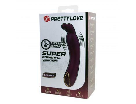 Silikonowy wibrator punktu G Pretty Love DJ Rabbit 10 trybów USB - 3