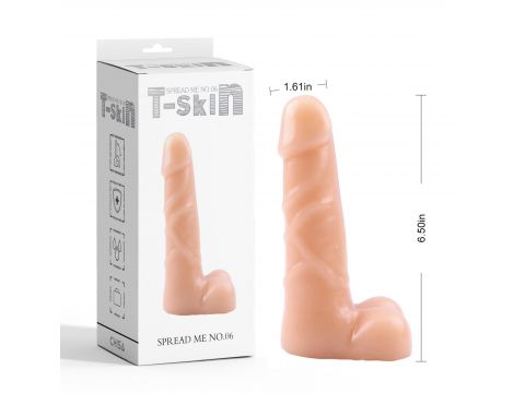 Dildo realistyczne miękkie Tskin cieliste Spread Me No.06 - 2