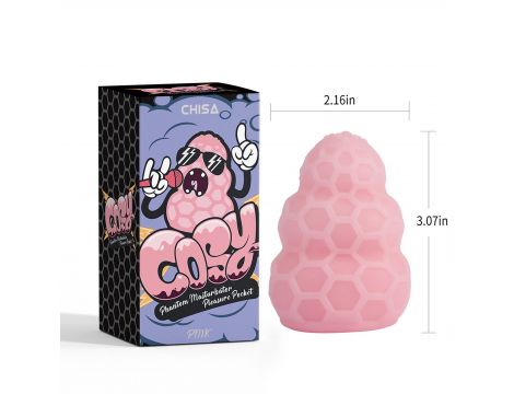 Masturbator TPE Cosy Phantom różowy 7,8 cm - 4