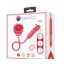 Wibrator różany z lizaniem Pretty Love czerwony USB - 3