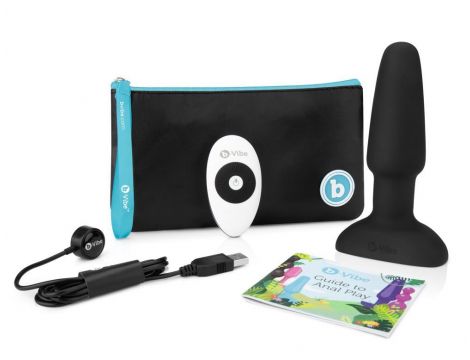 B-VIBE RIMMING PLUG 2 BLACK - 9