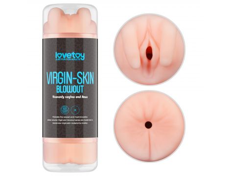 Masturbator Virgin Skin Blowout Lovetoy dwustronny 22 cm - 12