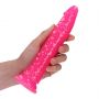Dildo realistyczne RealRock z przyssawką świecące w ciemności 20 cm - 4