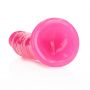 Dildo realistyczne RealRock z przyssawką świecące w ciemności 20 cm - 5