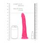 Dildo realistyczne RealRock z przyssawką świecące w ciemności 20 cm - 8