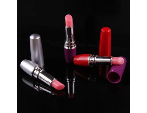 Dyskretny mini wibrator szminka Power Escorts czarny 9.5 cm - 8