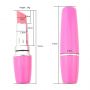 Dyskretny mini wibrator szminka Power Escorts czarny 9.5 cm - 18