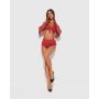 Obsessive Rossay Red komplet czteroczęściowy otwarty czerwony L/XL - 5