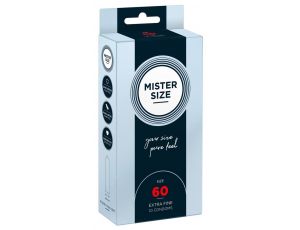 MISTER SIZE 60mm Condoms 10pcs Natural