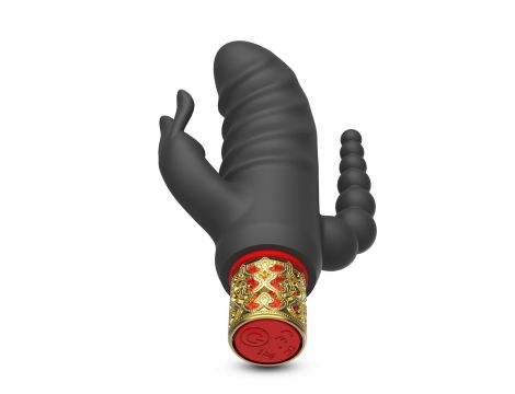 Mini wibrator Crushious Romanov z silikonową nakładką 13 cm - 4