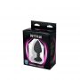 Silikonowy korek analny Fantasy czarny z sercem i diamentem 8 cm - 4