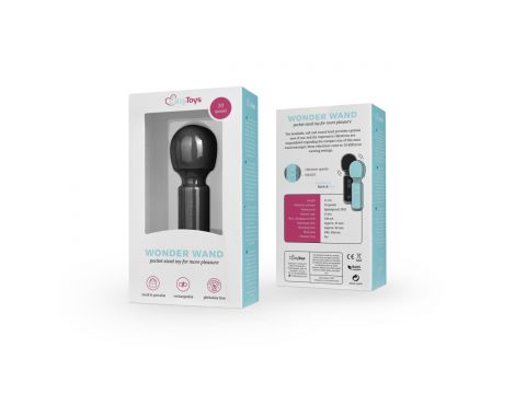Wibrator Mini Vibe Wand EasyToys czarny USB 12 cm - 2