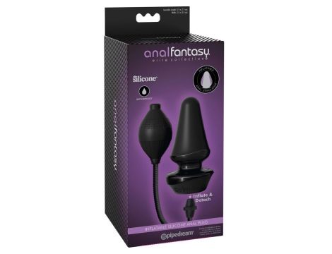 ANAL FANTASY ELITE INFLATABLE SILICONE BUTT PLUG BLACK