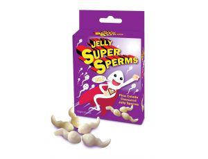 Żelki erotyczne Super Sperms białe pina colada Spencer & Fleetwood