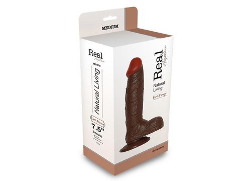 Dildo realistyczne Real Rapture brązowe PVC 21,5 cm - 2