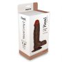 Dildo realistyczne Real Rapture brązowe PVC 21,5 cm - 3