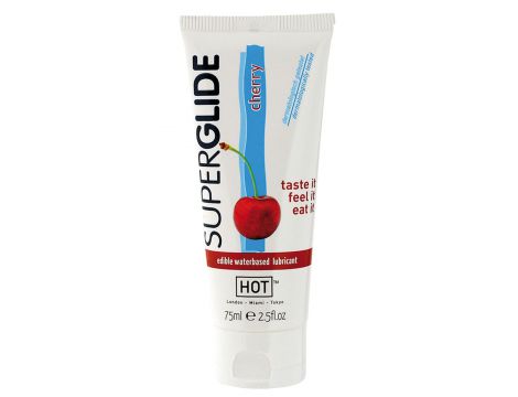 Lubrykant wiśniowy jadalny na bazie wody Hot Superglide 75ml