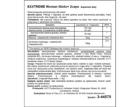 Kapsułki eXXtreme Libido dla kobiet Hot - 2