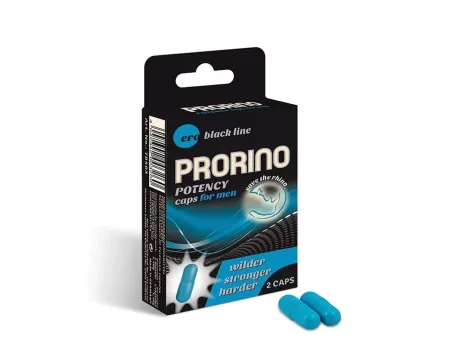 Kapsułki na potencję Prorino Men Hot 2 sztuki czarna linia