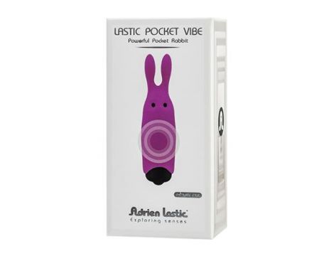 Wibrator króliczek Adrien Lastic fioletowy silikonowy 8,5 cm - 2