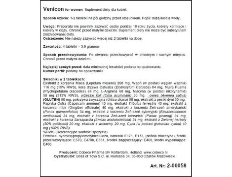 Tabletki Venicon dla kobiet - 2