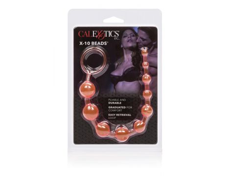 Kulki analne X10 Calexotics różowe 28 cm - 3