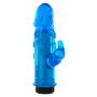 Mini wibrator króliczek Seven Creations niebieski 13,5 cm - 3