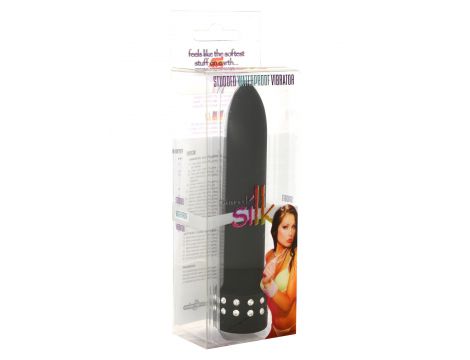 Wibrator Diamond Silk Vibe czarny 13,5 cm wodoodporny - 3