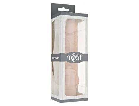 Wibrator silikonowy Classic Stim ToyJoy cielisty 22 cm - 4