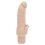 Wibrator silikonowy Classic Stim ToyJoy cielisty 22 cm - 3