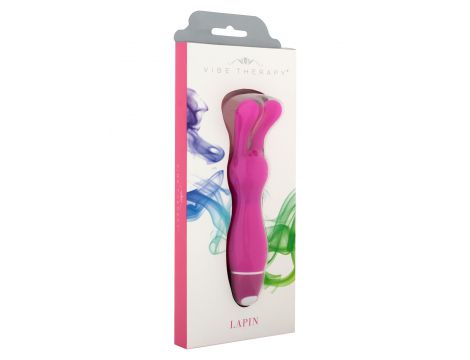 Stymulator silikonowy Vibe Therapy Lapin różowy 13 cm - 3