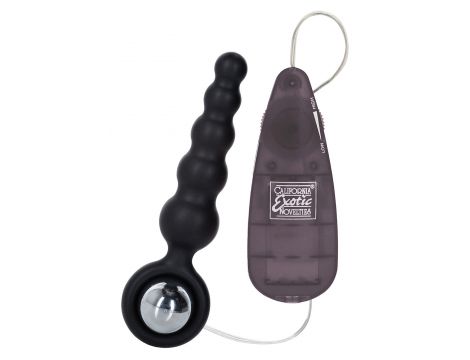 Silikonowy plug analny wibrujący Booty Call Booty Shaker czarny 10 cm