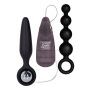 Korek analny wibrujący silikonowy Calexotics czarny 9,5 cm - 3