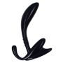 Masażer prostaty zakrzywiony Calexotics czarny 11.5 cm - 2