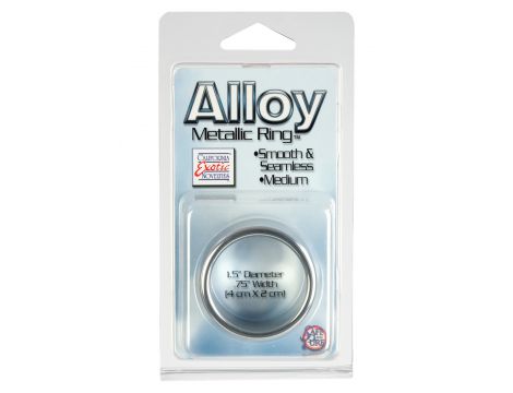 Pierścień erekcyjny aluminiowy Calexotics srebrny 4 cm - 4
