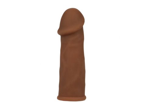 Przedłużka na penisa Futurotic Calexotics brązowa 14 cm - 4