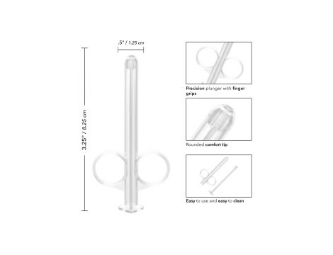 Strzykawka do lubrykantu Calexotics transparentna 2 szt 8 cm - 9