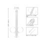 Strzykawka do lubrykantu Calexotics transparentna 2 szt 8 cm - 10