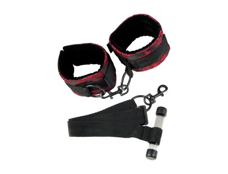 Kajdanki na drzwi Scandal Calexotics czarny 74 cm - 4