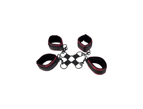 Regulowane kajdanki hog tie Calexotics czarny 30.5 cm - 2