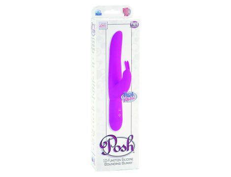 Wibrator króliczek Calexotics silikonowy 10 funkcji różowy 10.75 cm - 4